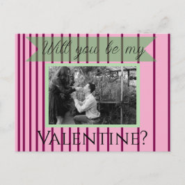 Wil je mijn Valentijn zijn? Briefkaart