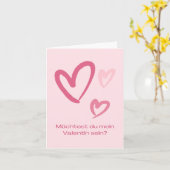Wil je mijn Valentijn zijn?, Duitse Valentijn Kaart (Gele Bloem)