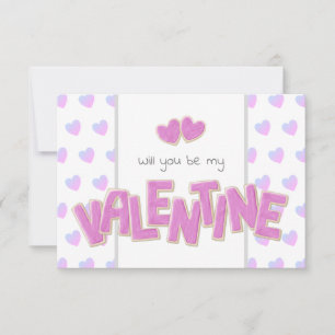 wil je mijn valentijnsdag uitsteekkoekjes zijn kaart
