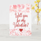 Wil je mijn Valentijnskaart zijn Kaart (Gele Bloem)