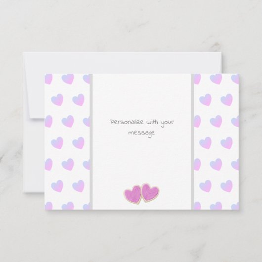 wil je mijn valentine-uitsteekkoekjes zijn kaart (Achterkant)