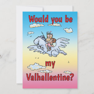 Wil je mijn Valhallentijn zijn Feestdagenkaart