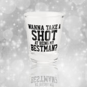 Wil je m'n beste man zijn? shot glas