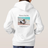 Wil je m'n Cattymaran redden? Hoodie (Achterkant)