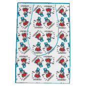 Wil je m'n Snowmaatje zijn? | Kerstmis Medium Cadeauzakje (Achterkant)