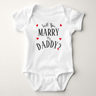 Wil je m'n vader trouwen? Baby Bodysuit