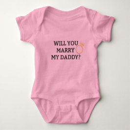 Wil je m'n vader trouwen? Baby Bodysuit
