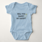Wil je m'n vader trouwen? Baby Bodysuit (Voorkant)