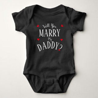 Wil je m'n vader trouwen? Baby Bodysuit