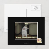 Wil je naar mahfort komen? briefkaart (Voorkant / Achterkant)