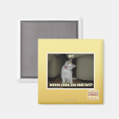 Wil je naar mahfort komen? magneet (Voorkant / Achterkant)