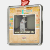 Wil je naar mahfort komen? metalen ornament (Links)