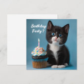 Wil je naar mijn feest komen? kaart (Voorkant / Achterkant)