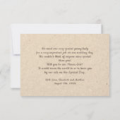 Wil je ons Bloemenmeisje zijn? Aangepaste Uitnodig Kaart (Achterkant)