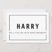 Wil je onze ringdrager zijn? Bruidsjonker kaart (Voorkant)