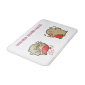 Wil je partner delen? badmat (Gekanteld)