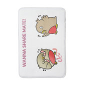 Wil je partner delen? badmat (Voorkant Verticaal)