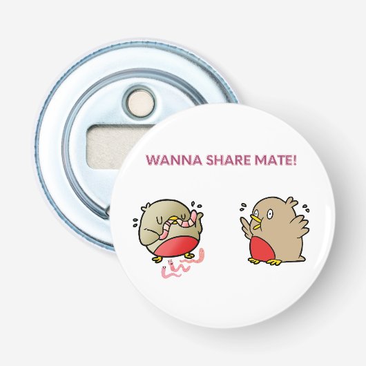 Wil je partner delen? button flesopener (Voorkant)