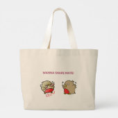 Wil je partner delen? grote tote bag (Achterkant)