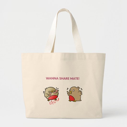 Wil je partner delen? grote tote bag (Voorkant)