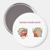 Wil je partner delen? magneet (Voorkant / Achterkant)