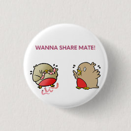 Wil je partner delen? ronde button 3,2 cm
