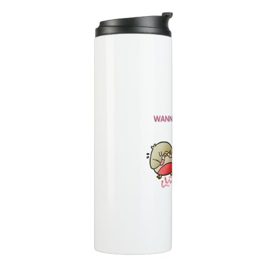 Wil je partner delen? thermosbeker (Gedraaid links)