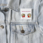 Wil je partner delen? vierkante button 5,1 cm (In situ)