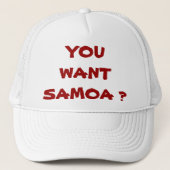 WIL JE SAMOA? TRUCKER PET (Voorkant)