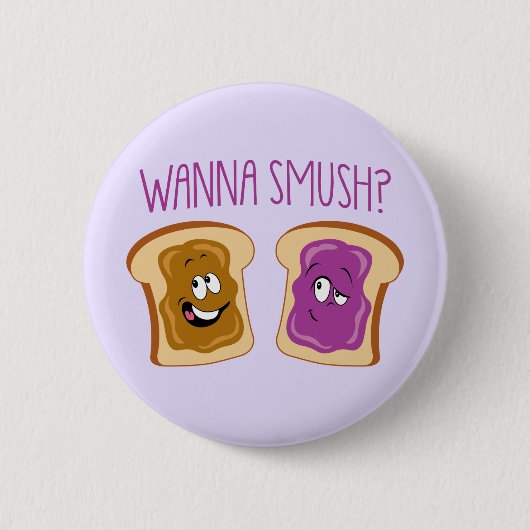 Wil je Smush? Ronde Button 5,7 Cm (Voorkant)