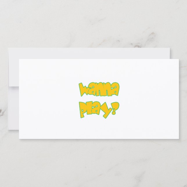 Wil je spelen? (Voorkant)