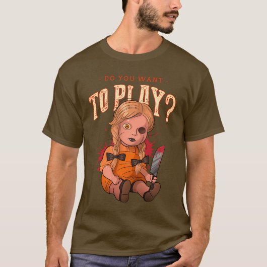 Wil je spelen? t-shirt (Voorkant)