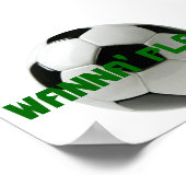 Wil je spelen? Voetbal Poster (Hoek)