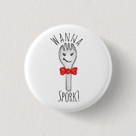 Wil je spork? ronde button 3,2 cm
