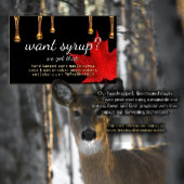 Wil je stroop? Dat hebben we! Amber Drips op zwart Visitekaartje