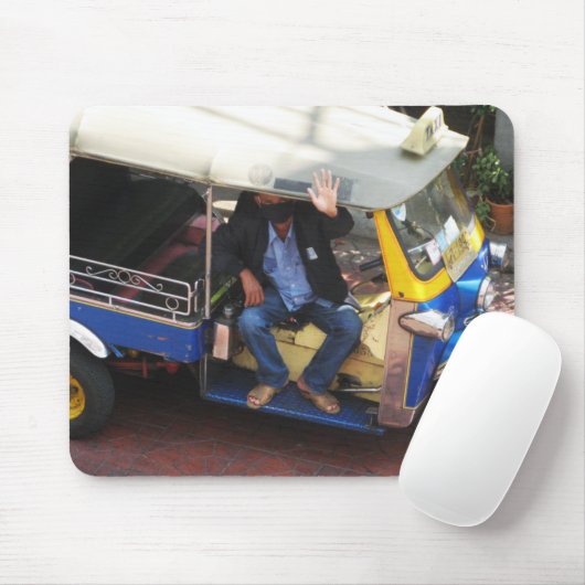 Wil je TAXI TUK-TUK? Muismat (Met muis)