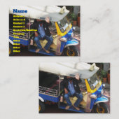 Wil je TAXI TUK-TUK? Visitekaartje (Voorkant / Achterkant)