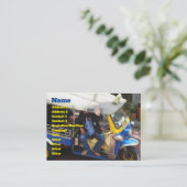 Wil je TAXI TUK-TUK? Visitekaartje (Staand voorkant)