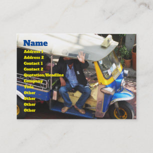 Wil je TAXI TUK-TUK? Visitekaartje