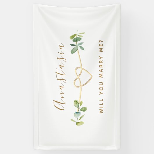 Wil je trouwen met Eucalyptus? Spandoek (Verticaal)