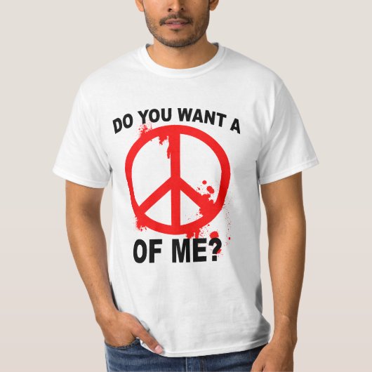 Wil je vrede voor mij? t-shirt (Voorkant)