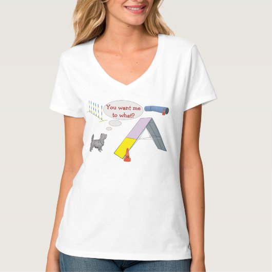 Wil je wat? Agility Shirt (Voorkant)