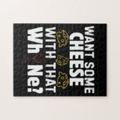 Wil je wat kaas bij die wijn? legpuzzel (Horizontaal)
