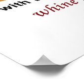 Wil je wat kaas met die wijde? Poster (Hoek)