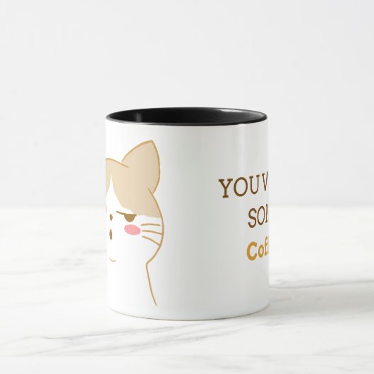 Wil je wat koffie? Grappig Grumpy Cat Design Mok (Midden)
