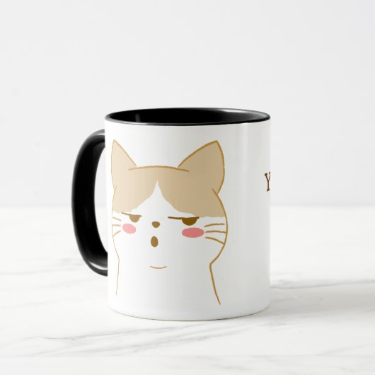 Wil je wat koffie? Grappig Grumpy Cat Design Mok (Voorkant links)
