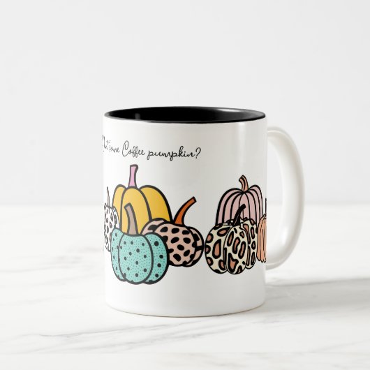 Wil je wat koffie pompoen? Mok (Voorkant rechts)