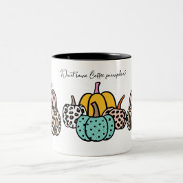 Wil je wat koffie pompoen? Mok