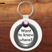 Wil je weten waar? Kabelhoekring Sleutelhanger (Voorkant)