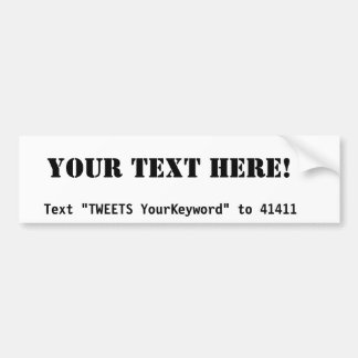 Wil je weten wat ik van plan ben? -Blank Bumpersticker